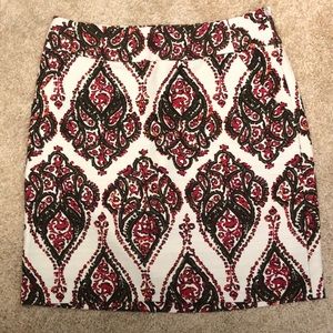 Paisley Pencil Skirt